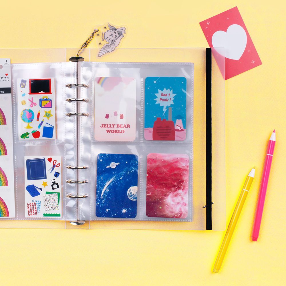 BeonD - Carpeta de bolsillo decorativa A5 con 6 agujeros