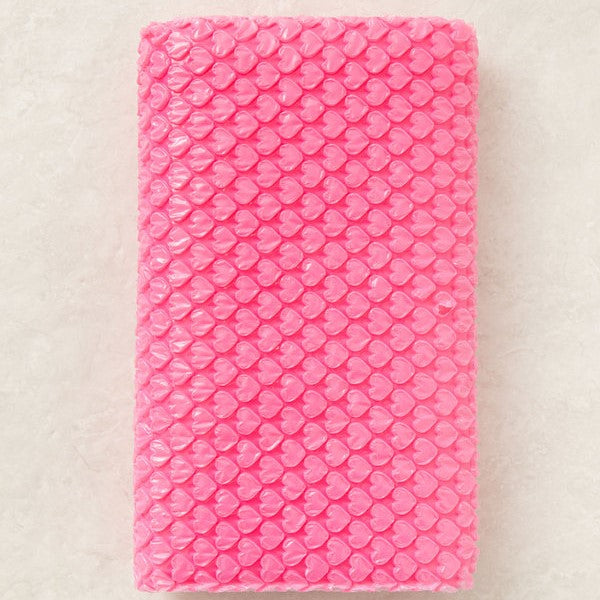 Daiso - Rollo de plástico de burbujas con forma de corazón