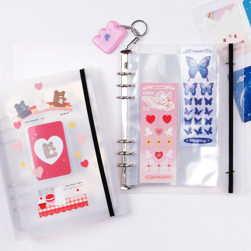 BeonD - Carpeta de bolsillo decorativa A5 con 6 agujeros