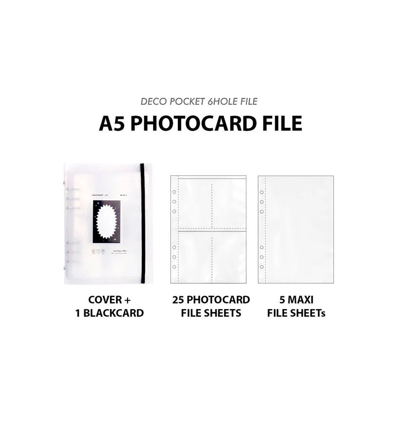 BeonD - Carpeta de bolsillo decorativa A5 con 6 agujeros