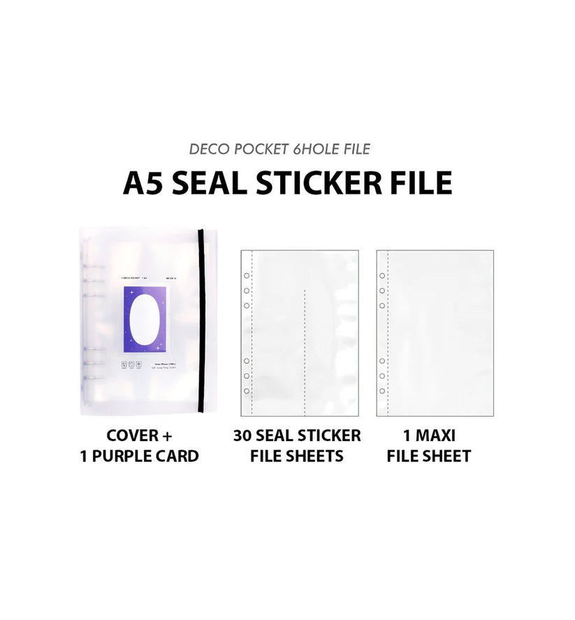 BeonD - Carpeta de bolsillo decorativa A5 con 6 agujeros