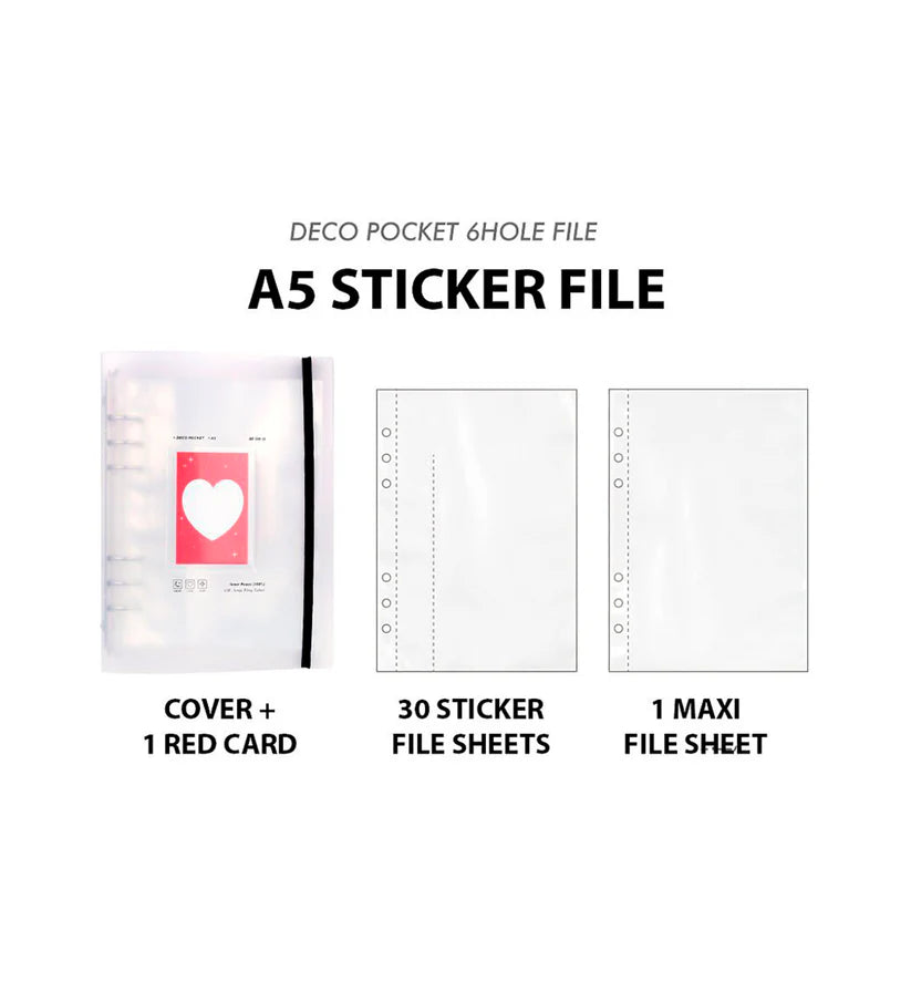 BeonD - Carpeta de bolsillo decorativa A5 con 6 agujeros