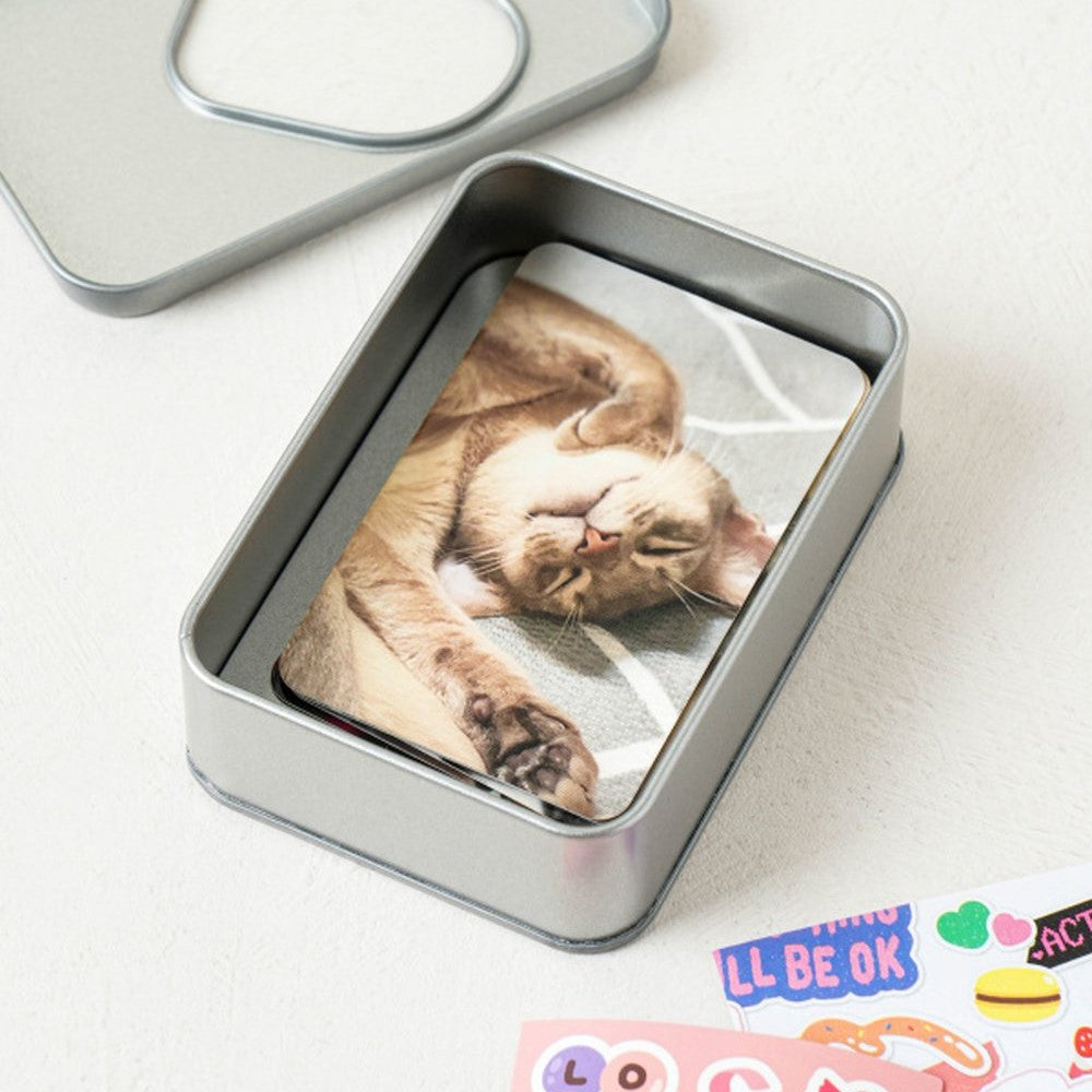 Daiso - Photocard Tin Case Sticker included