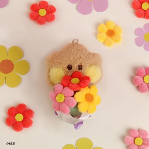 [Ready Stock] BT21 - Minini Doll Keyring [Bouquet]