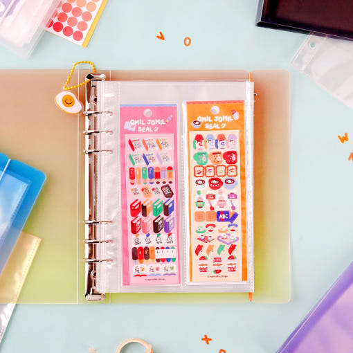 WANNATHIS - A5 6 Ring Sticker Binder Set