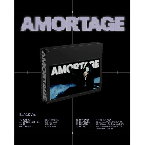 JISOO BLACKPINK - Мини-альбом [Amortage] ЭКСКЛЮЗИВНОЕ ИЗДАНИЕ [BLACK Ver.]