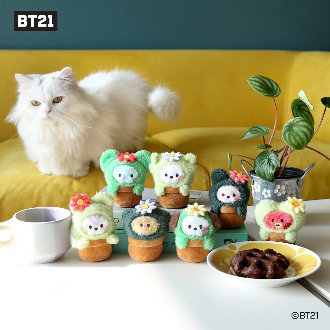 BTS ソクジン LYS プレミアムフォト + キーリング + ミニフラッグ BT21 BUNSIK Min Plush Keyring - RJ – JINI MINI