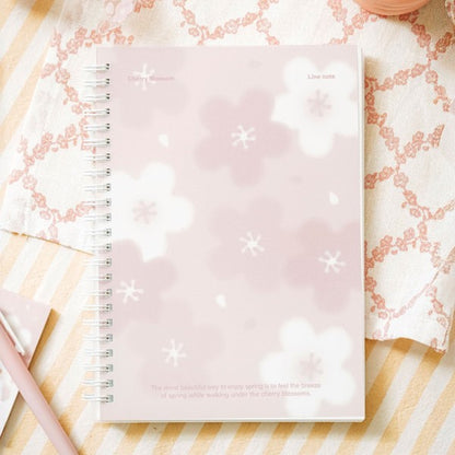 Daiso - Whispers of Spring A5 Notebook 80 Sheets