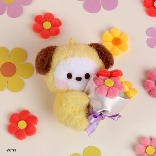 [Ready Stock] BT21 - Minini Doll Keyring [Bouquet]