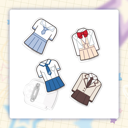 Inso's Law - Acrylic School Uniform Badge Set