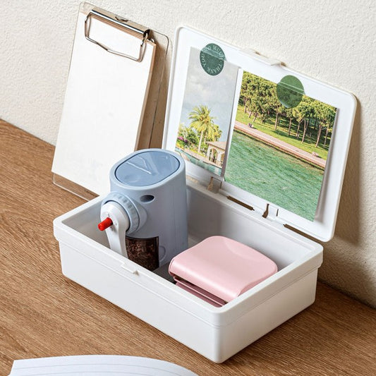 Daiso - Estuche de almacenamiento con tapa S