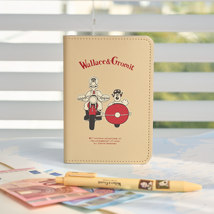 Wallace & Gromit - Travel Passport Case - Motorbike