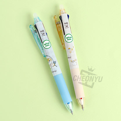 Mofusand - Frixion Ball 3Colors Тонкая шариковая ручка 0,38 мм