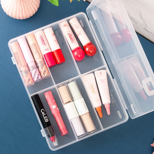 [Ready Stock] Daiso - 6-Compartment Clear Case