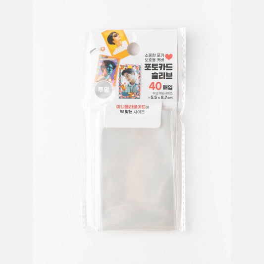 Daiso - Photocards Sleeves Transparent 40pcs