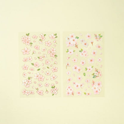 Daiso - Whispers of Spring Gold Foil Sticker 4 Sheets