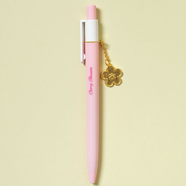 [Ready Stock] Daiso - Whispers of Spring Cherry Blossom Decoration Ballpoint Pen 0.5mm Black