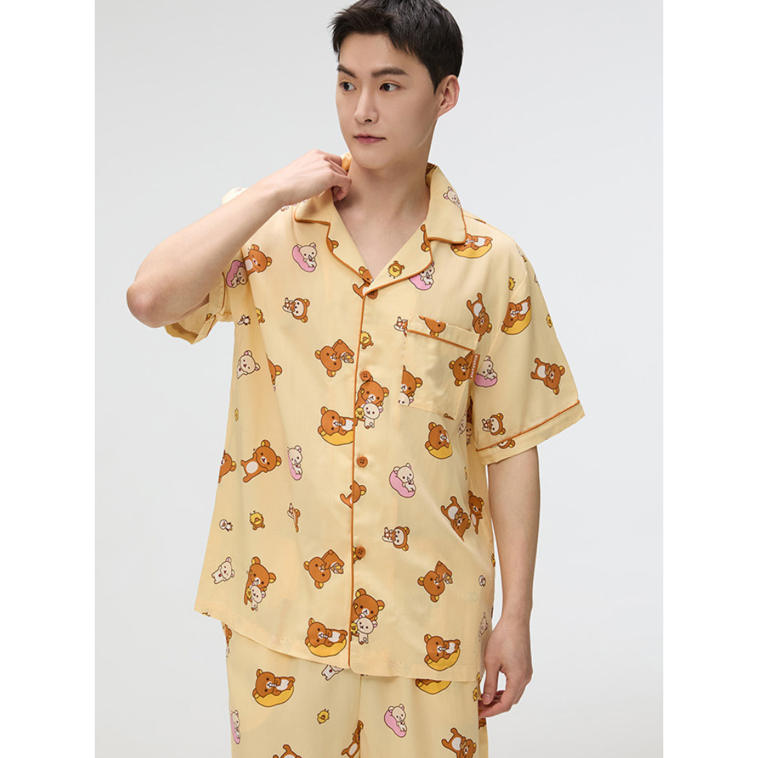 SPAO - Rilakkuma Short Sleeve Pajamas [Beige]