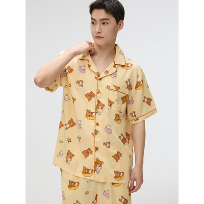 SPAO - Rilakkuma Short Sleeve Pajamas [Beige]