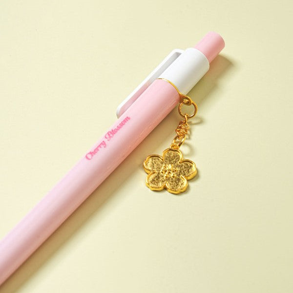 [Ready Stock] Daiso - Whispers of Spring Cherry Blossom Decoration Ballpoint Pen 0.5mm Black