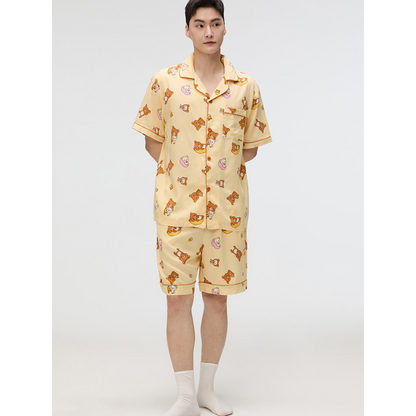 SPAO - Rilakkuma Short Sleeve Pajamas [Beige]