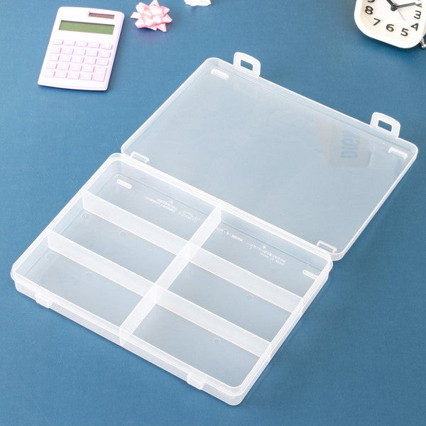 [Ready Stock] Daiso - 6-Compartment Clear Case