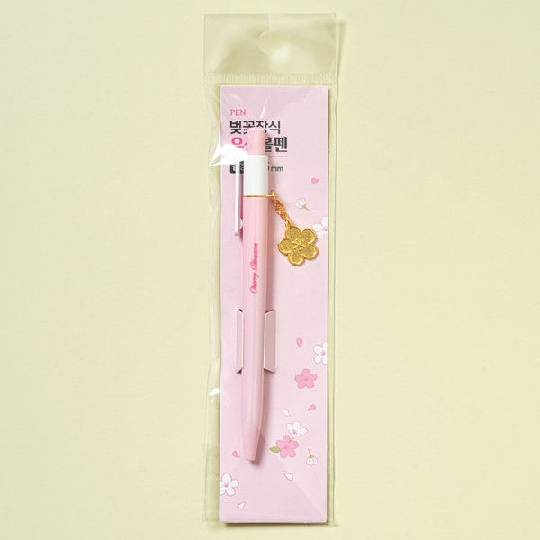 [Ready Stock] Daiso - Whispers of Spring Cherry Blossom Decoration Ballpoint Pen 0.5mm Black