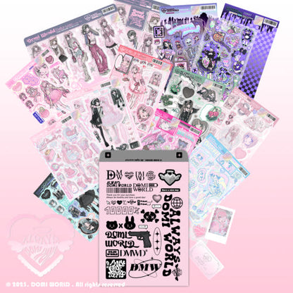 Yondo - Milky Heart Illust Lab Наклейка Книга 2