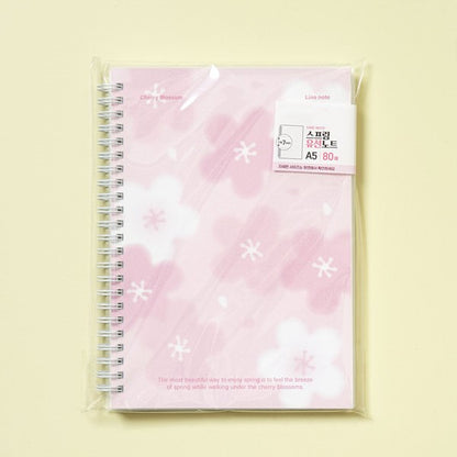 Daiso - Whispers of Spring A5 Notebook 80 Sheets