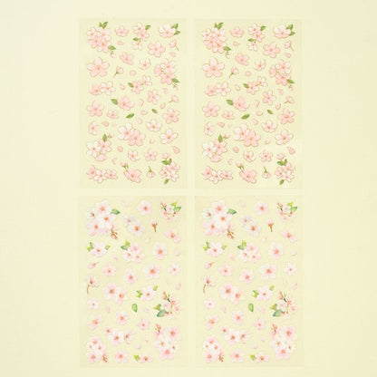 Daiso - Whispers of Spring Gold Foil Sticker 4 Sheets