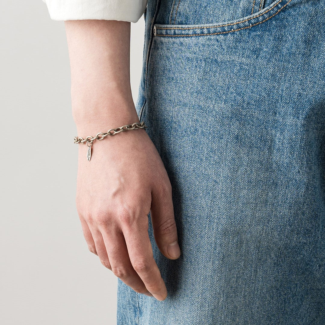 [TXT Choi Soo-Bin Pick] Wild Bricks - BD Link Chain Bracelet (Silver)