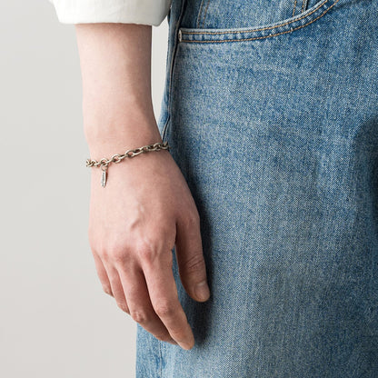[TXT Choi Soo-Bin Pick] Wild Bricks - BD Link Chain Bracelet (Silver)