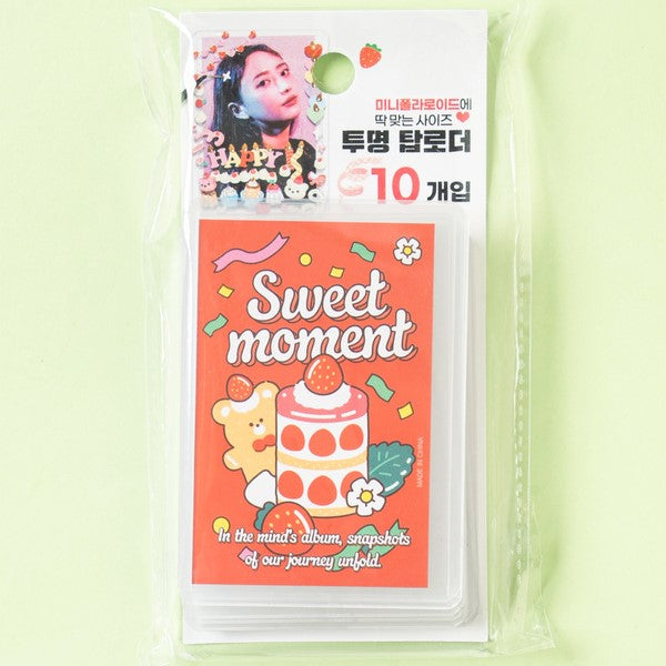 Daiso - Transparent Mini Toploader 10pcs