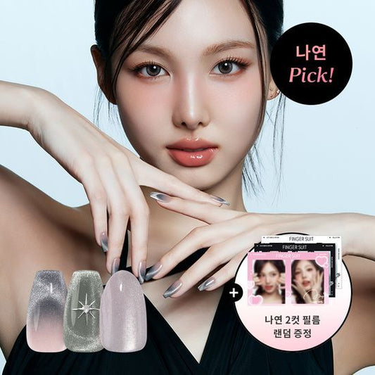 [TWICE Nayeon Pick] Finger Suit - Glass Press On Nails