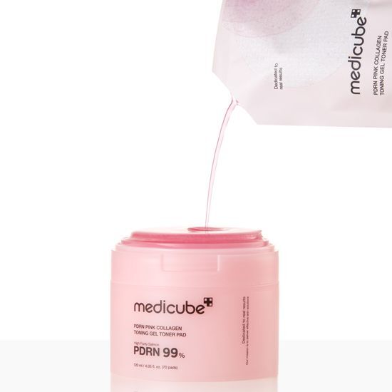 [Lee Chae-yeon Pick] Medicube - PDRN Pink Collagen Toning Gel Toner Pads 70p