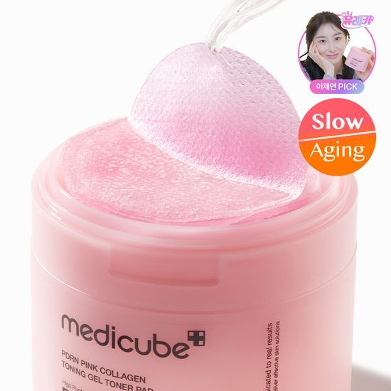 [Lee Chae-yeon Pick] Medicube - PDRN Pink Collagen Toning Gel Toner Pads 70p