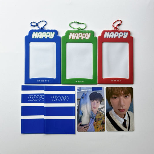 JIN BTS - [Happy] Weverse POB Photocard Holders + Photocard