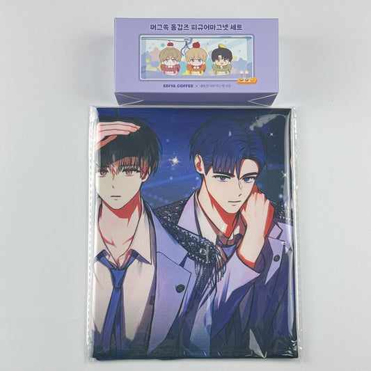 Ediya Coffee x Debut or Die - Figure Magnet + Slogan Set