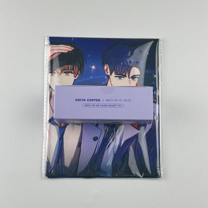 Ediya Coffee x Debut or Die - Figure Magnet + Slogan Set