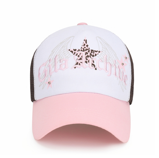 [RedVelvet Joy Pick] LEOPARD STAR WING MESH CAP_ PK