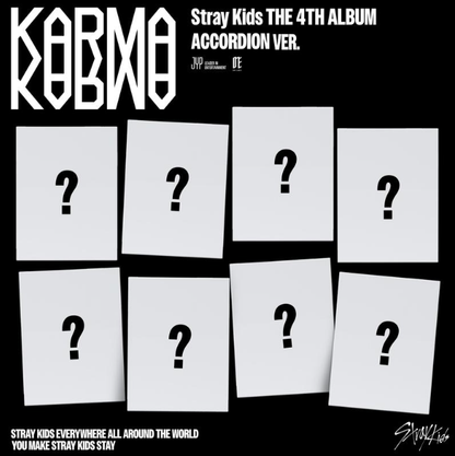 [FANS SHOP Lucky Draw]Stray kids 4th Full Album [KARMA] (ACCORDION VER.)