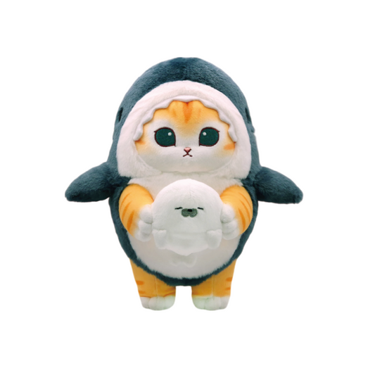 Mofusand - Мягкая кукла в костюме акулы (25 см)