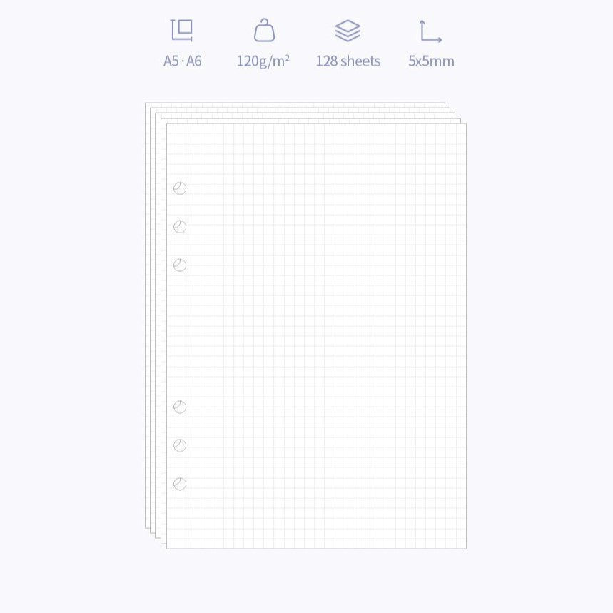 Minuit - A6 Binder Diary Refill Sheets