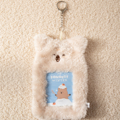 Daiso -  Animal Photocard Holder Keyring