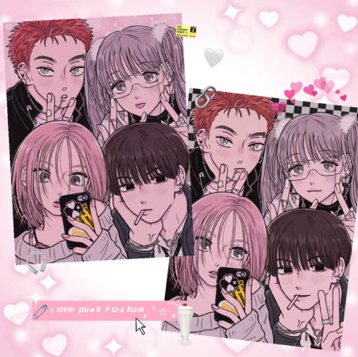 SANADA Clover Punk Photocard Set