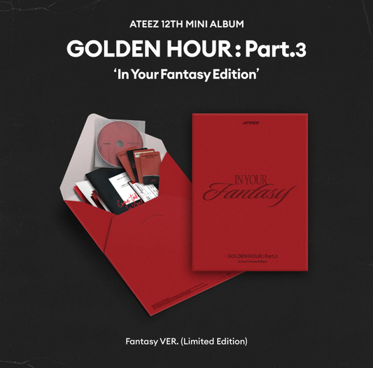 ATEEZ 12TH MINI ALBUM [GOLDEN HOUR : Part.3 ‘In Your Fantasy Edition’ (Limited)] - Makestar