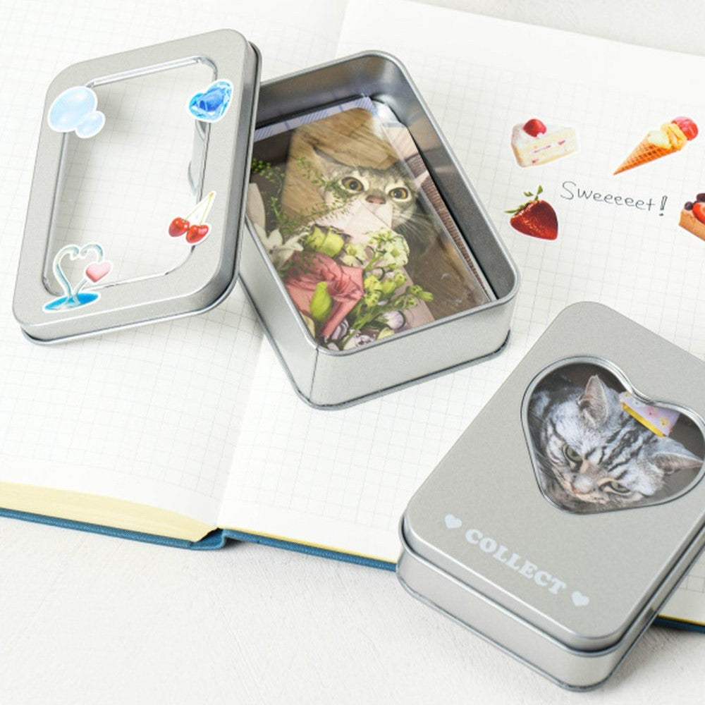 Daiso - Photocard Tin Case Sticker included