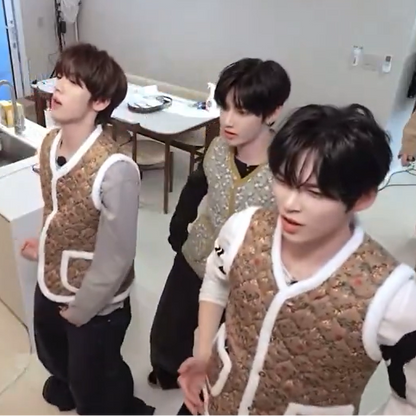 Korean Quilted Kimjang Vest – Unisex Padded Winter Layering Jacket K-Pop Style Outfit